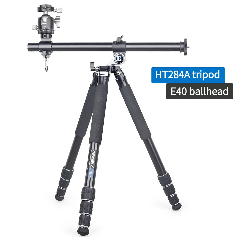 INNOREL Professional Horizontal CNC Heavy Tripod HT284A,Maxheight 182cm,With Central Column, for DSLR Camera Video Camcorder