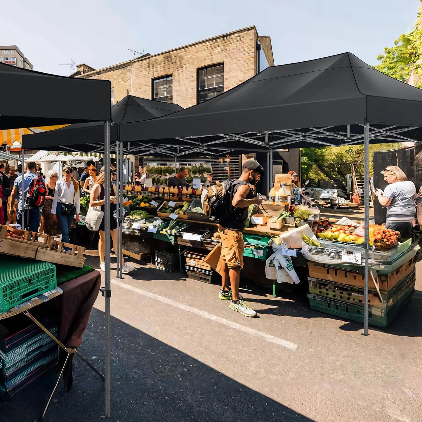 10 By 15 Commercial Pop Up Canopy Heavy Duty Waterproof