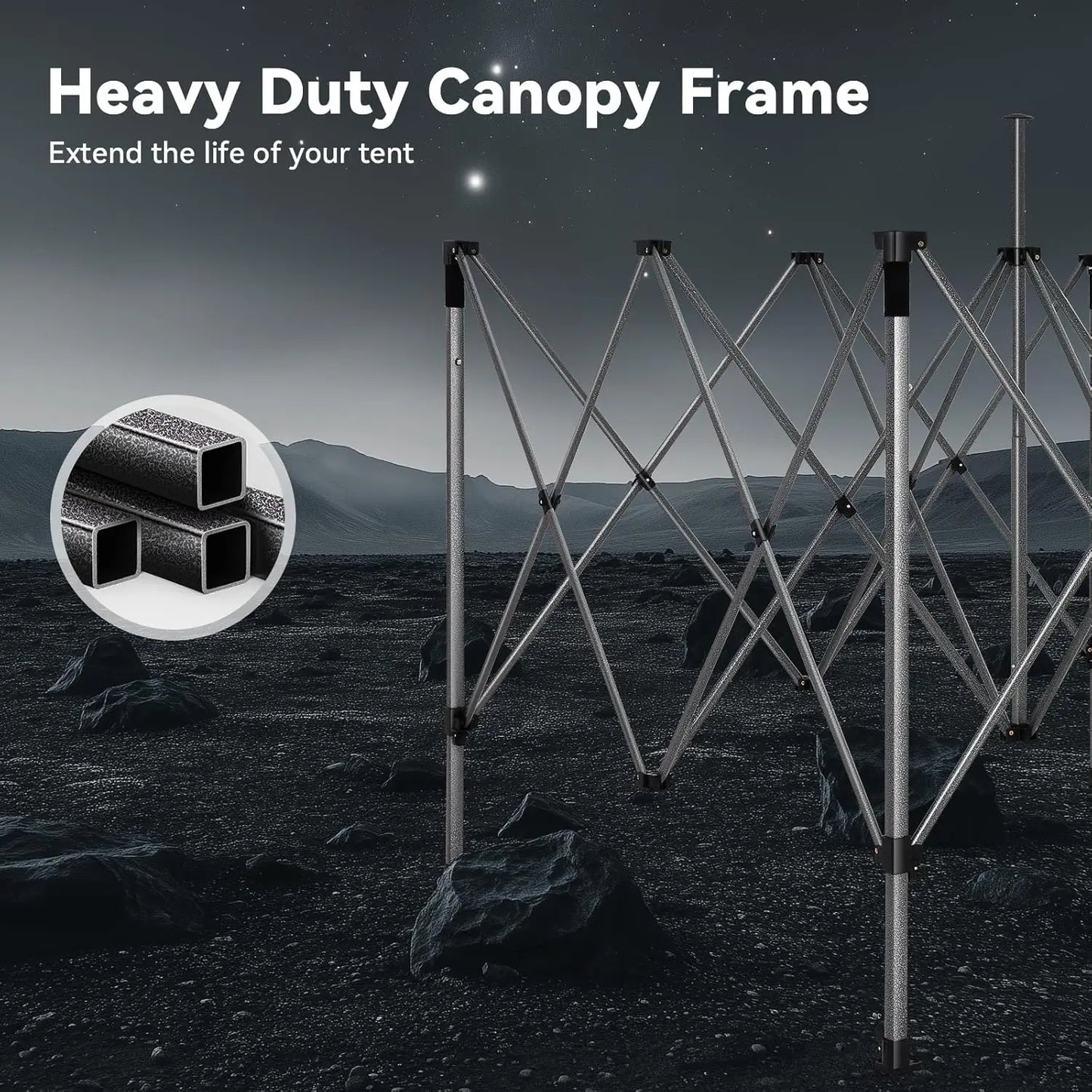 10 By 15 Commercial Pop Up Canopy Heavy Duty Waterproof