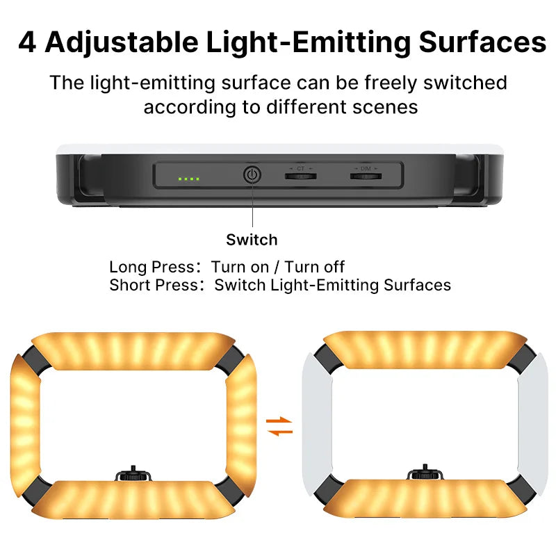 Ulanzi U-200 Ring Light Photography Led Video light BI-color Camera With phone clip cold shoe for Youtube Live Rig lamp