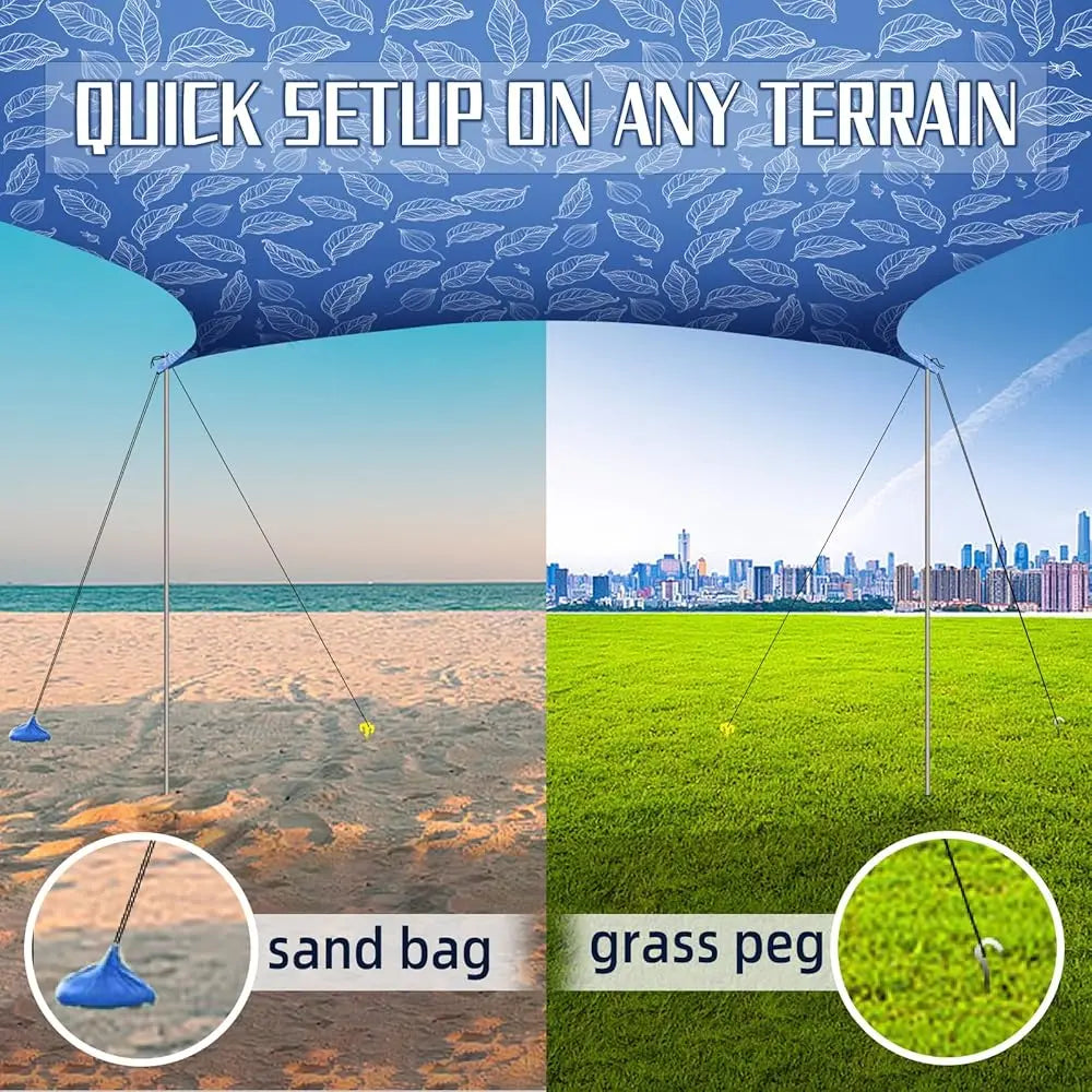 Family Beach Tent Canopy Sun Shade Portable Shelter