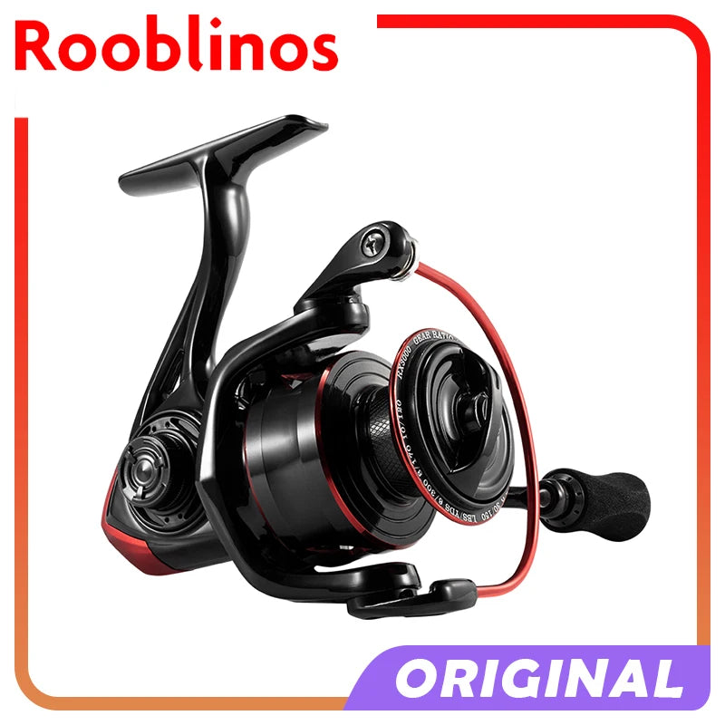 CR Sea Fishing Wheel Spinning Reel 5 2 To 1 Black Red 10kg