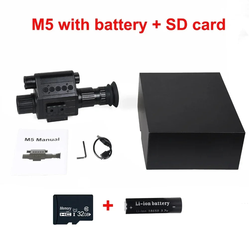 Digital Night Vision Riflescope 940nm IR Scope 5X Zoom HD