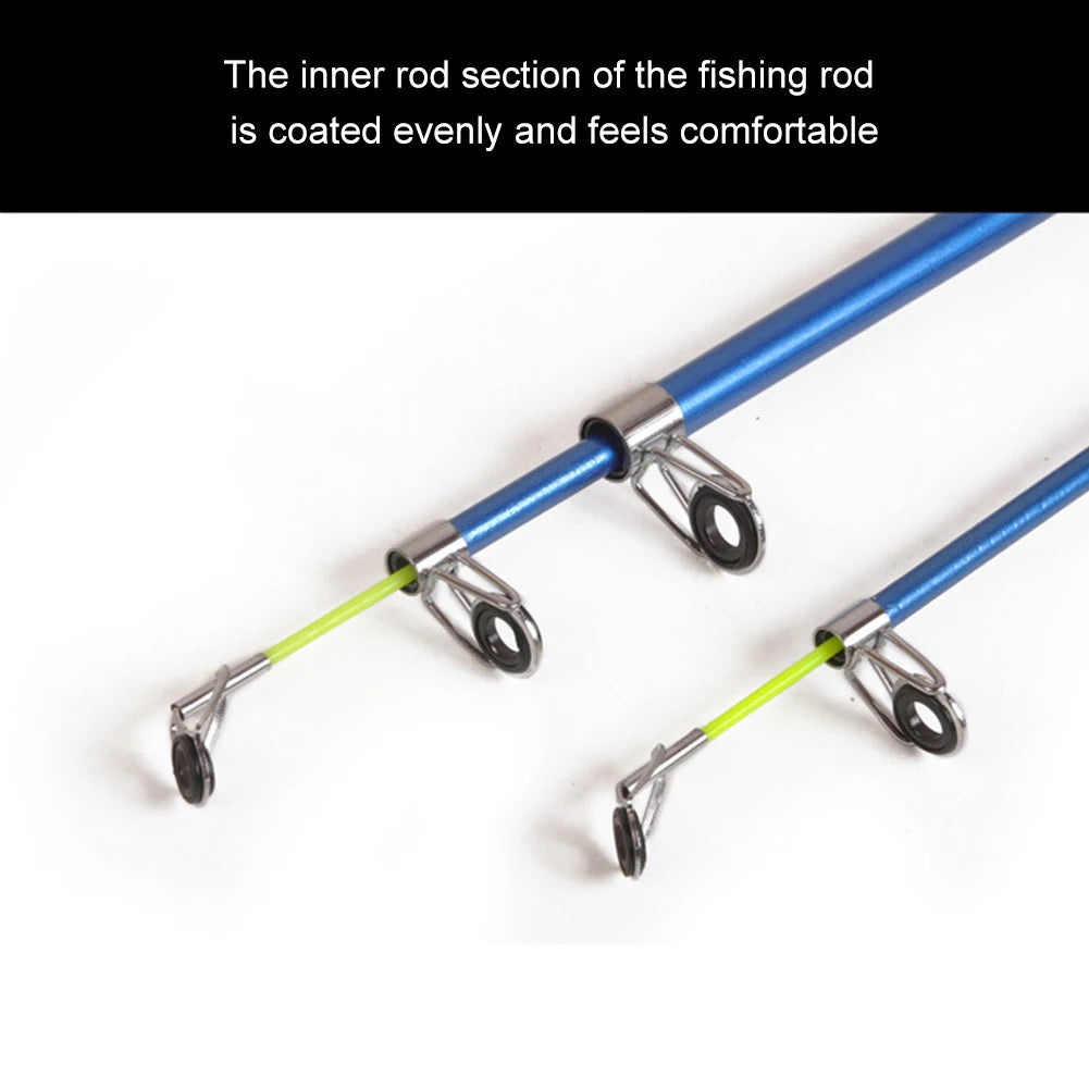 Winter Shrimp Fishing Rod Mini Ice Rod Metal Fishing Reels Bait Outdoor Sea Fishing Pole  Mini Feeder Sea Fishing Pole Wheel Set