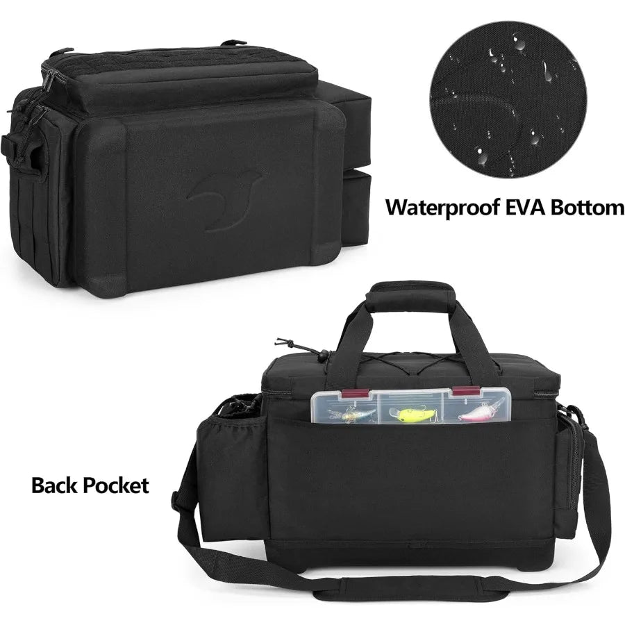 Waterproof EVA Bottom Soft Tackle Box Storage Bag for Fishing Equipment Organization and Transport Ideal for Outdoor Fishing Ad