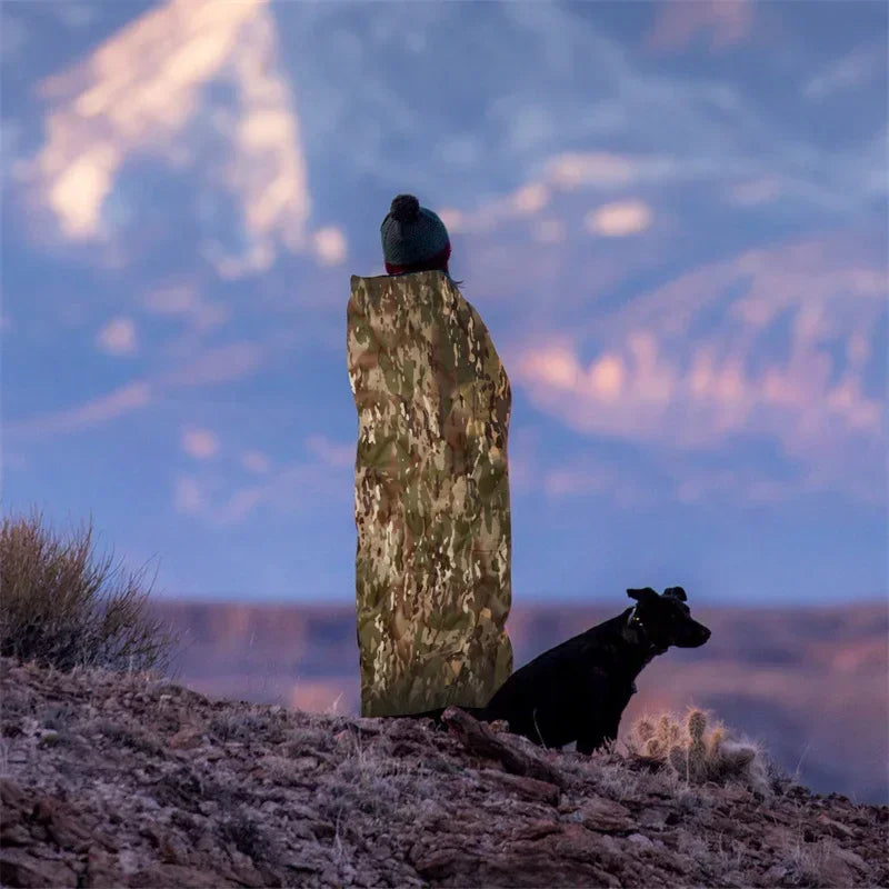 Tactical Poncho Liner Camouflage Water Repellent Blanket