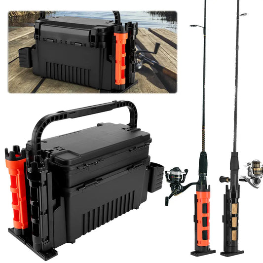 Large Fishing Box Organizer 11L Double Layer Multi-function Thickening Storage Box Portable Fishing Accessories Tackle Box Pesca