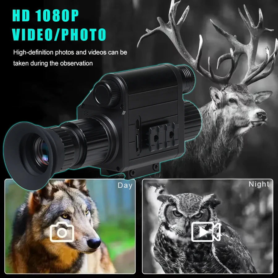 Digital Night Vision Riflescope 940nm IR Scope 5X Zoom HD