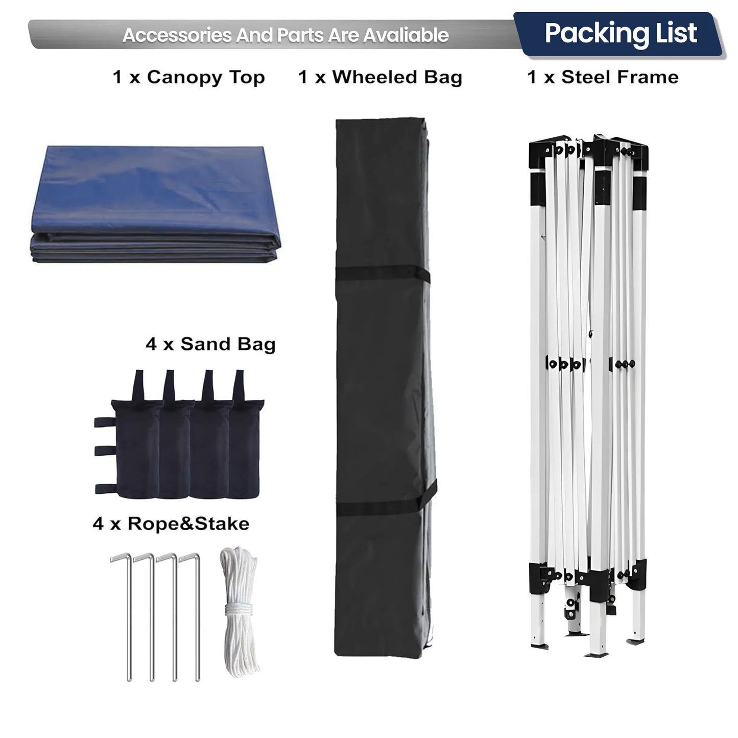 10x10 Pop Up Canopy Tent Instant Shade Outdoor Shelter