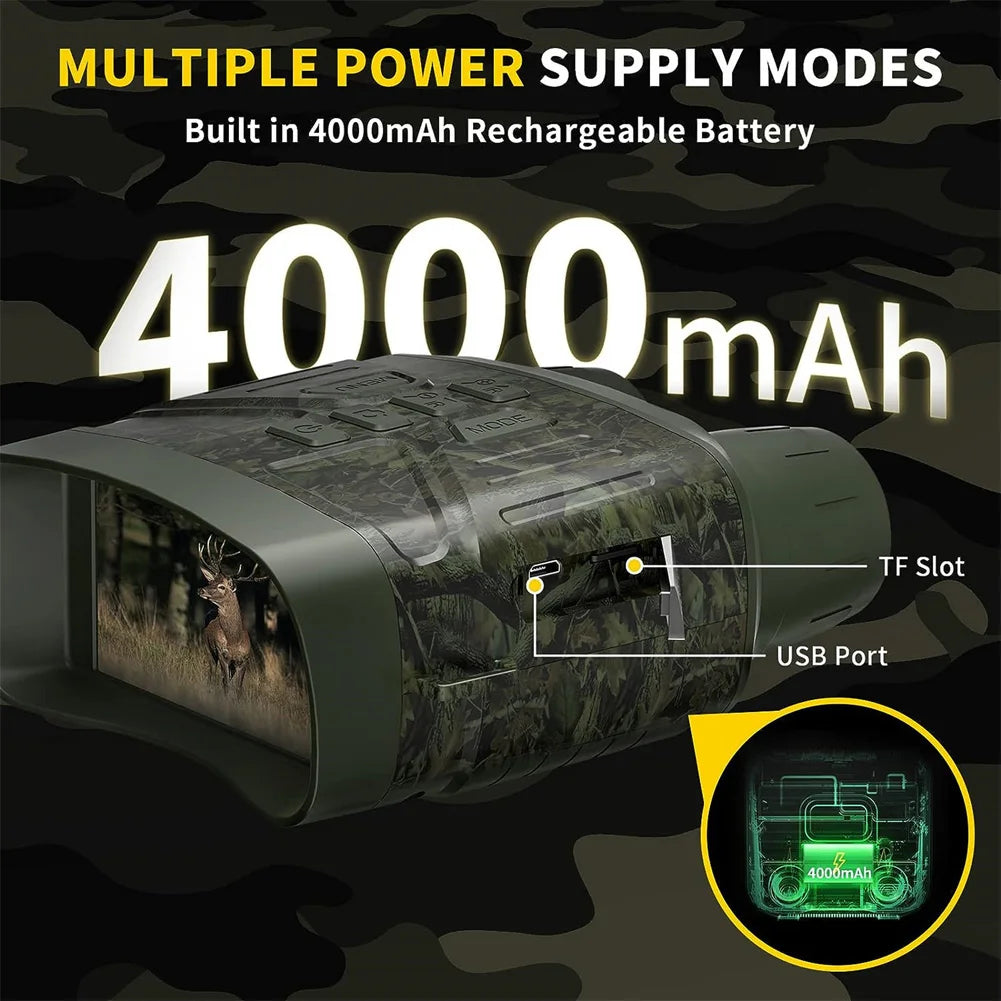 4K Night Vision Binoculars Infrared 800m For Hunting