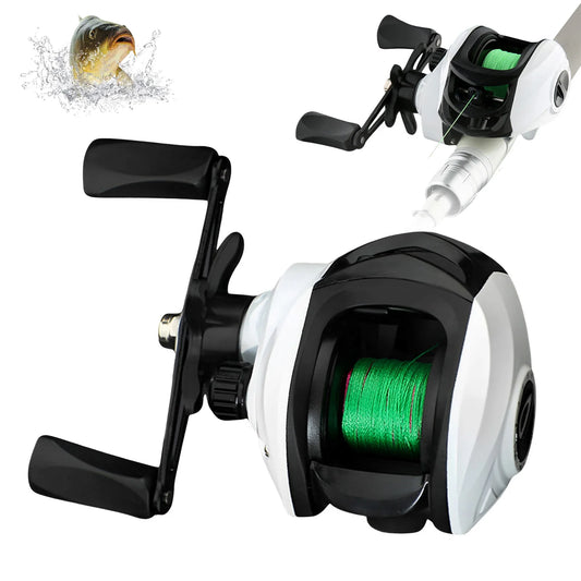 Metal Baitcasting Reel Water Drop Fishing Reel Anti Backlash Long Casting Reel With Bite Alarm For Saltwater Freshwater Fishing