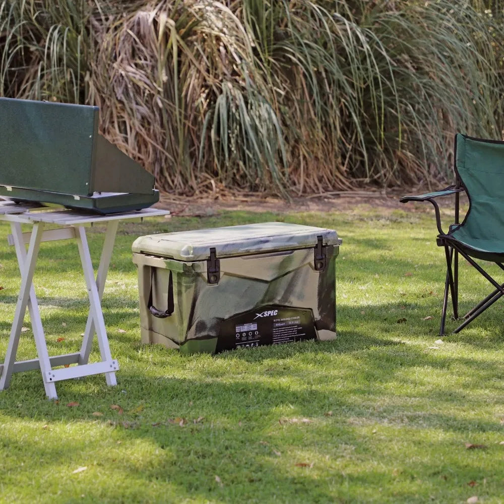 60 Qt XL Roto Molded Camping Cooler Ice Chest Pro Elite