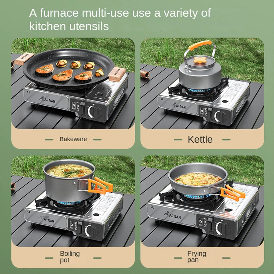 Card Stove Camping Gas Stove 2900W High Power Portable Card Stove Outdoor Gas Stove Picnic Home Camping Equipment