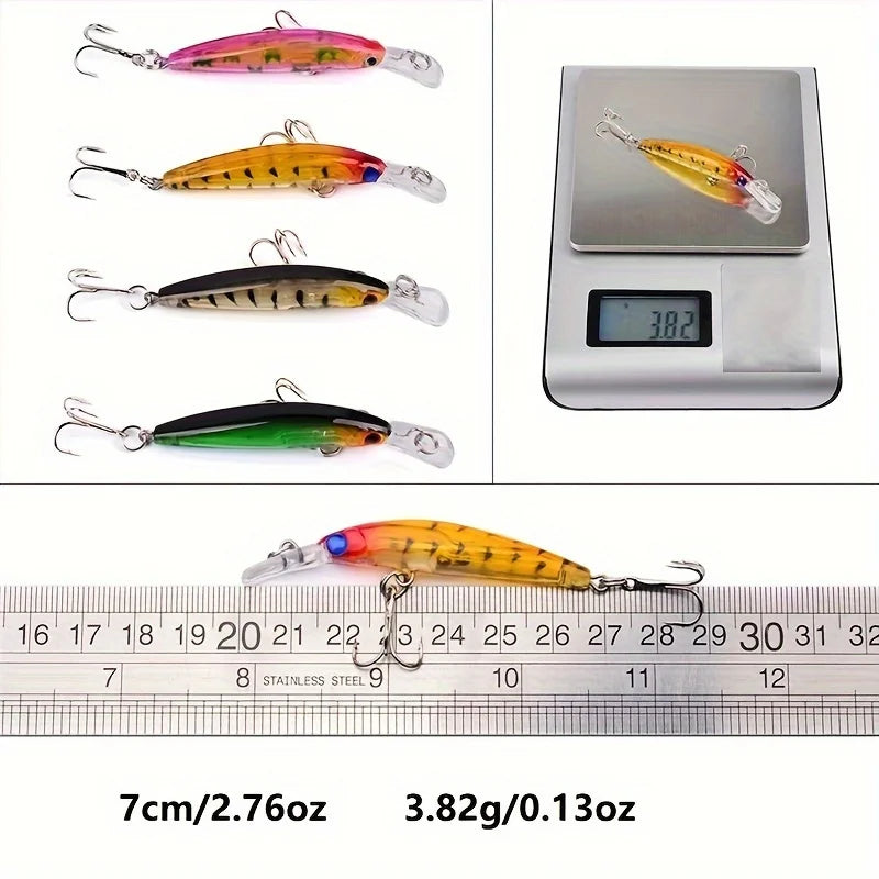 56 Piece Multifunction Bait Kit Hooks Crank Baits Spinner