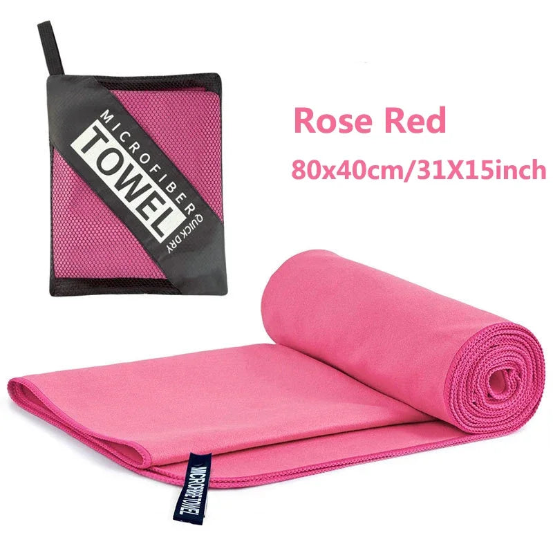 Quick-Drying Microfiber Camping Towel Super Absorbent Gym/Swimming Towel 40x80cm Lightweight Sports/Beach/ Travel Towels