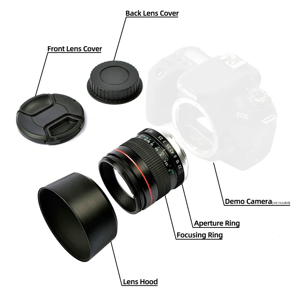 Lightdow 85mm F1.8 Full Frame Portrait Lens Manual Focus