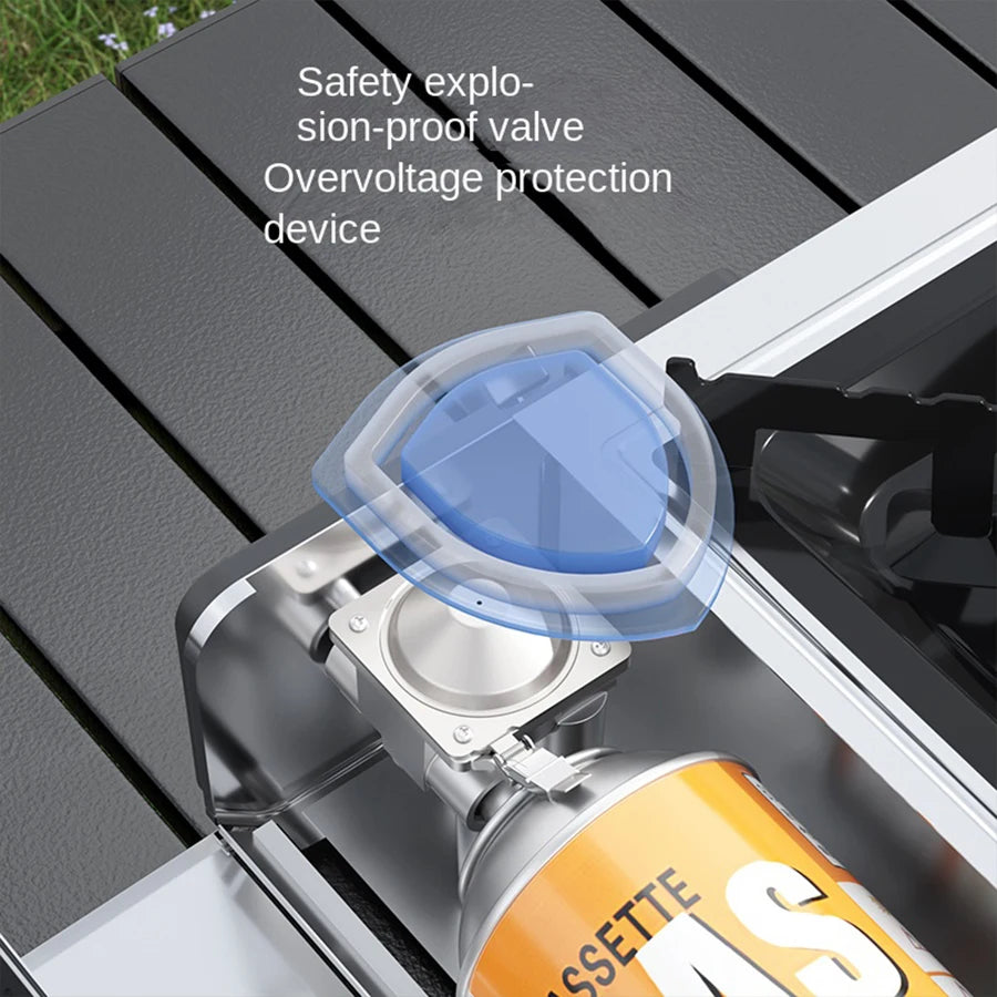 Card Stove Camping Gas Stove 2900W High Power Portable Card Stove Outdoor Gas Stove Picnic Home Camping Equipment