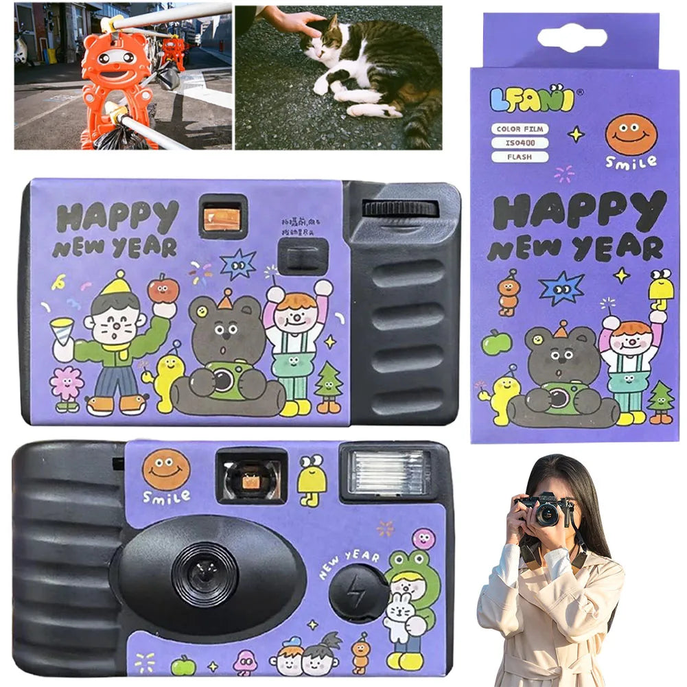 35mm Disposable Film Camera Built In Flash 200 ISO Party