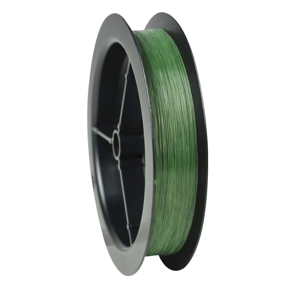 High Strength Dyneema Fishing Line 20lb Test 110yd Moss Green Braided Line Near Zero Stretch Smooth Casting Sensitivity