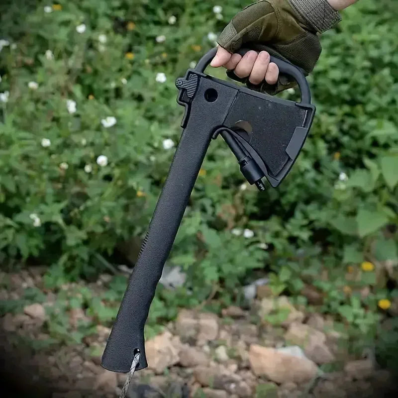 Hand Axe Hatchet With Serrated Saw Knife And Fire Starter