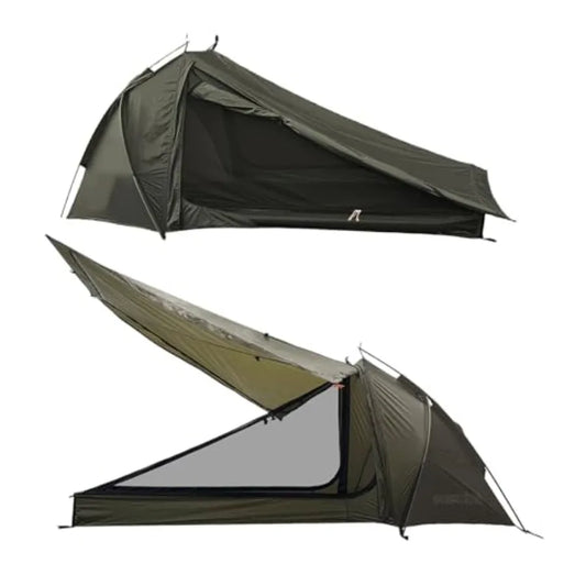Ultralight One Person Tent Single Person Fishing Tent with Rainfly Poles Easy Setup for 3 Season Camping Hiking Backpacking