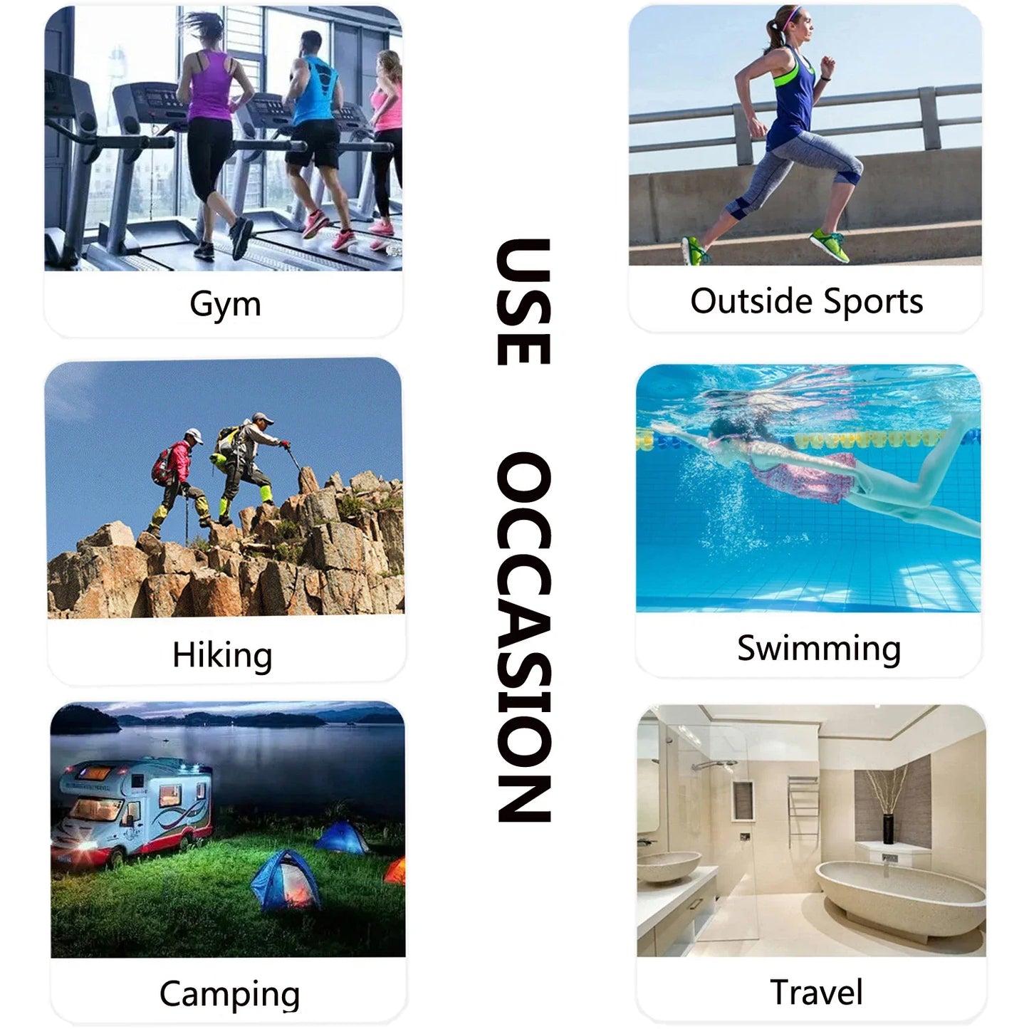 Quick-Drying Microfiber Camping Towel Super Absorbent Gym/Swimming Towel 40x80cm Lightweight Sports/Beach/ Travel Towels