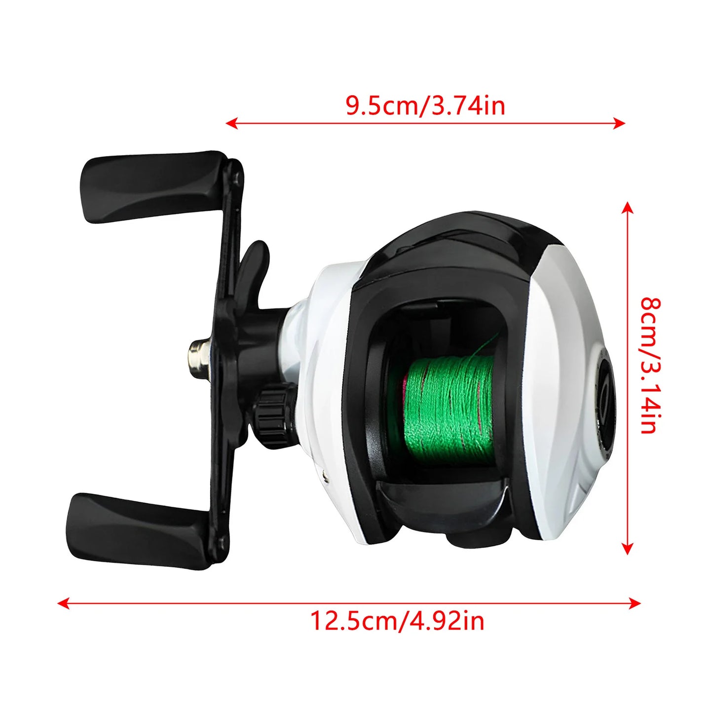 Metal Baitcasting Reel Water Drop Fishing Reel Anti Backlash Long Casting Reel With Bite Alarm For Saltwater Freshwater Fishing