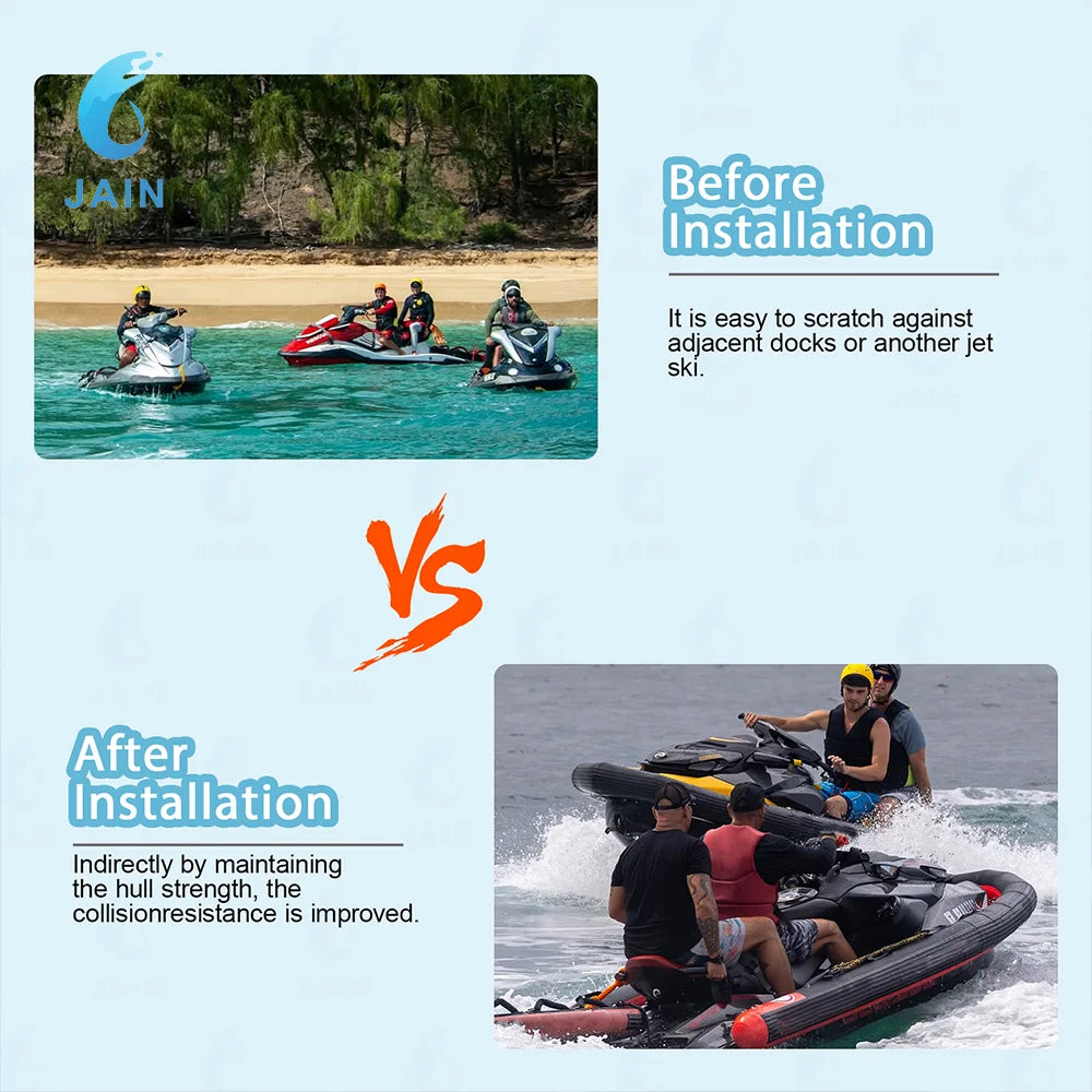 US Warehouse Inflatable PVC Jet Ski Collar Pro Non Slip Buoy