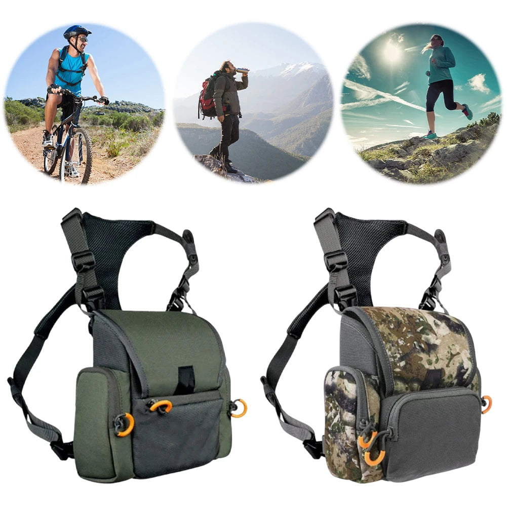 Binocular Harness Pack With Rangefinder Pouch And Rain Cover