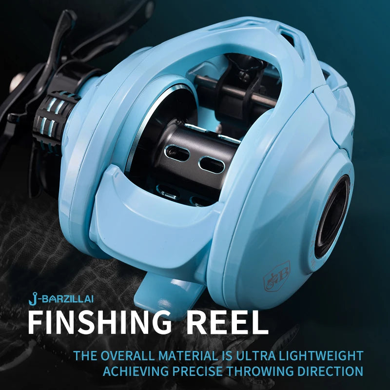J-BARZILLAI SK 9+1BB Baitcasting Reel Fishing Reel Freshwater and Saltwater Corrosion Resistant 2 Colors