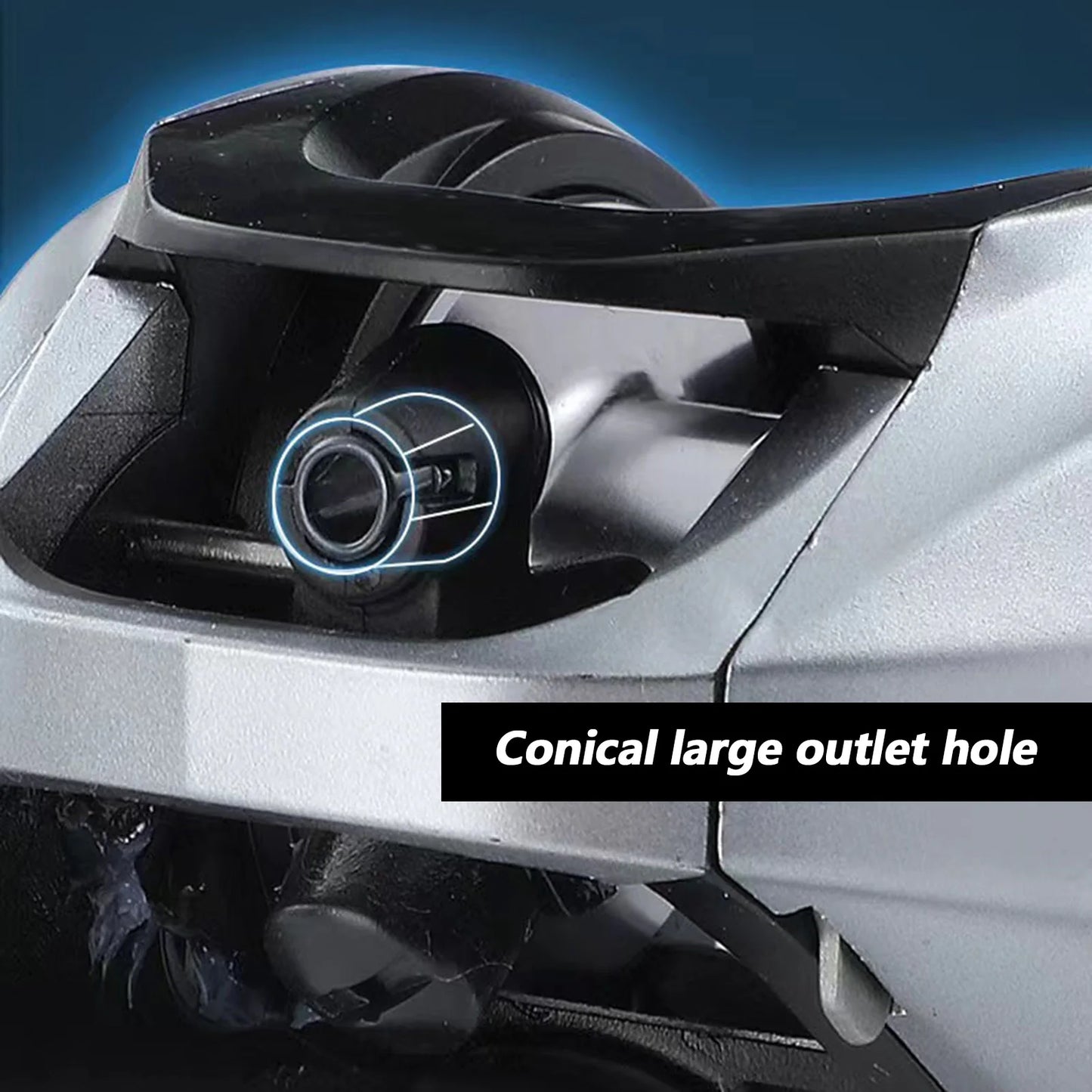 Metal Baitcasting Reel Water Drop Fishing Reel Anti Backlash Long Casting Reel With Bite Alarm For Saltwater Freshwater Fishing