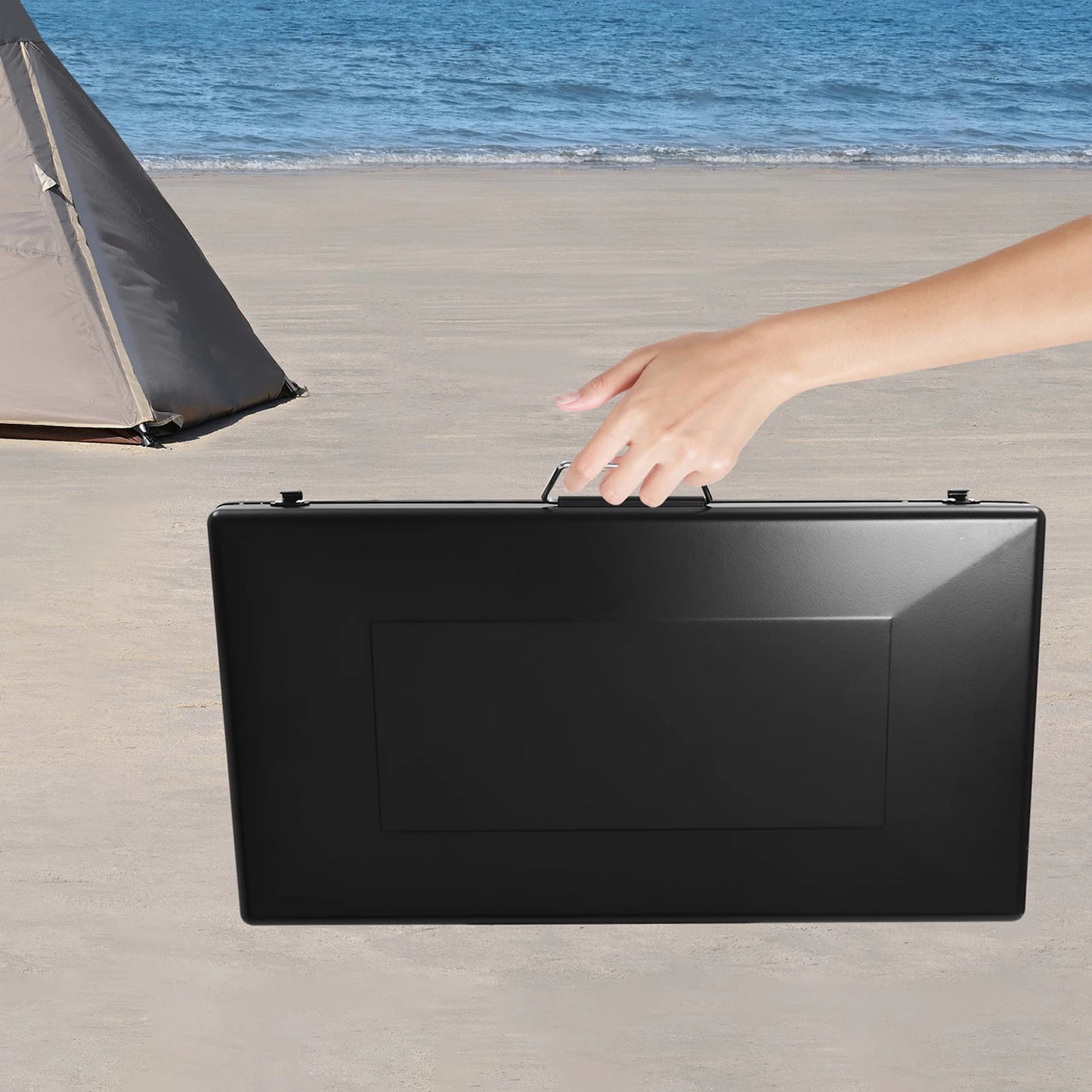 Three Burner Portable Camping Stove Foldable Tabletop Grill