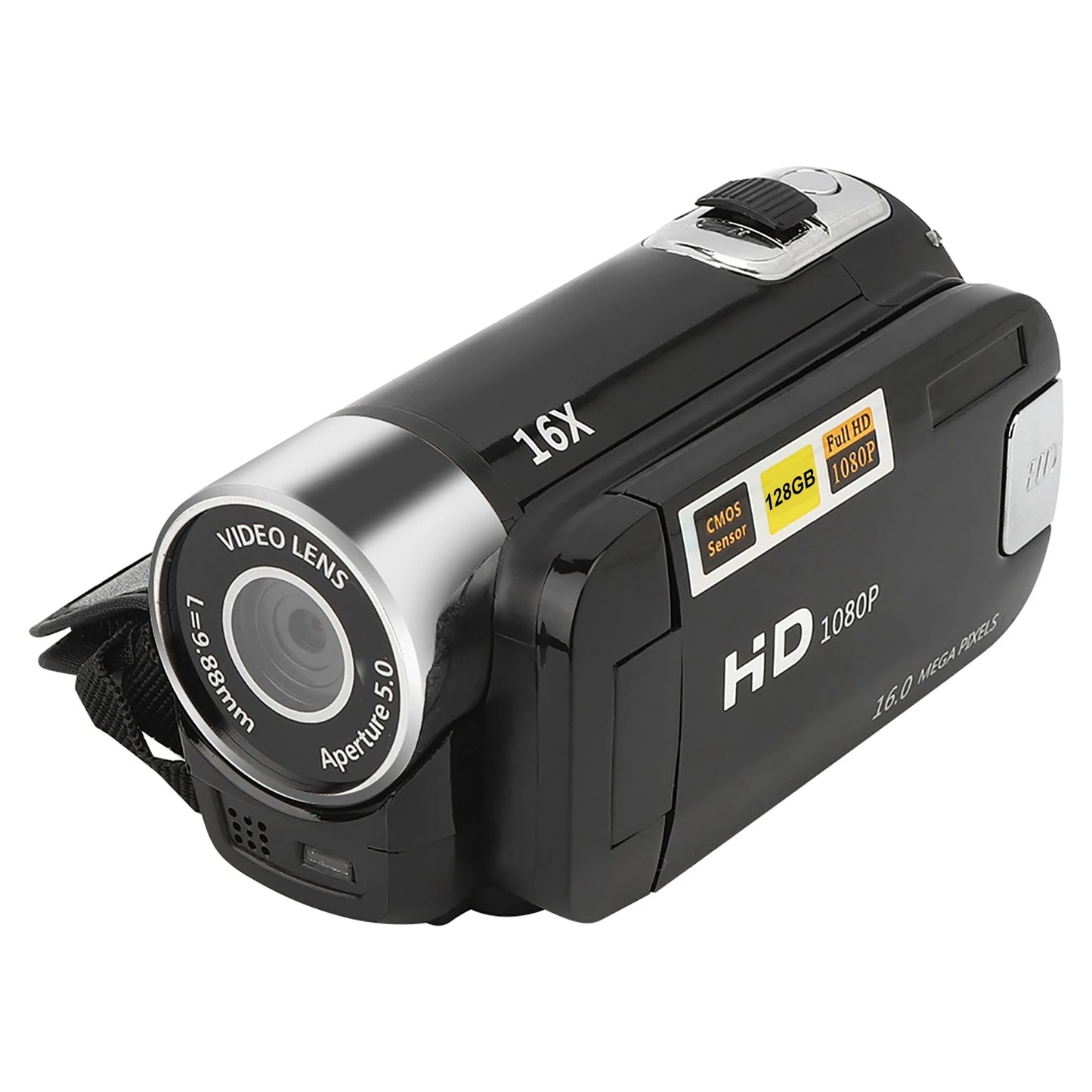 DH‑90 16X High Definition Camera Digital Zoom 2.7 Inch Colourful Display Screen Image Video Shooting Camcorder USB2.0 Interface