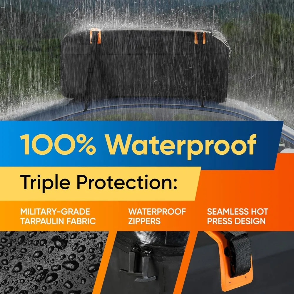 Car Roof Bag 19 Cu Ft Waterproof Rooftop Cargo Carrier