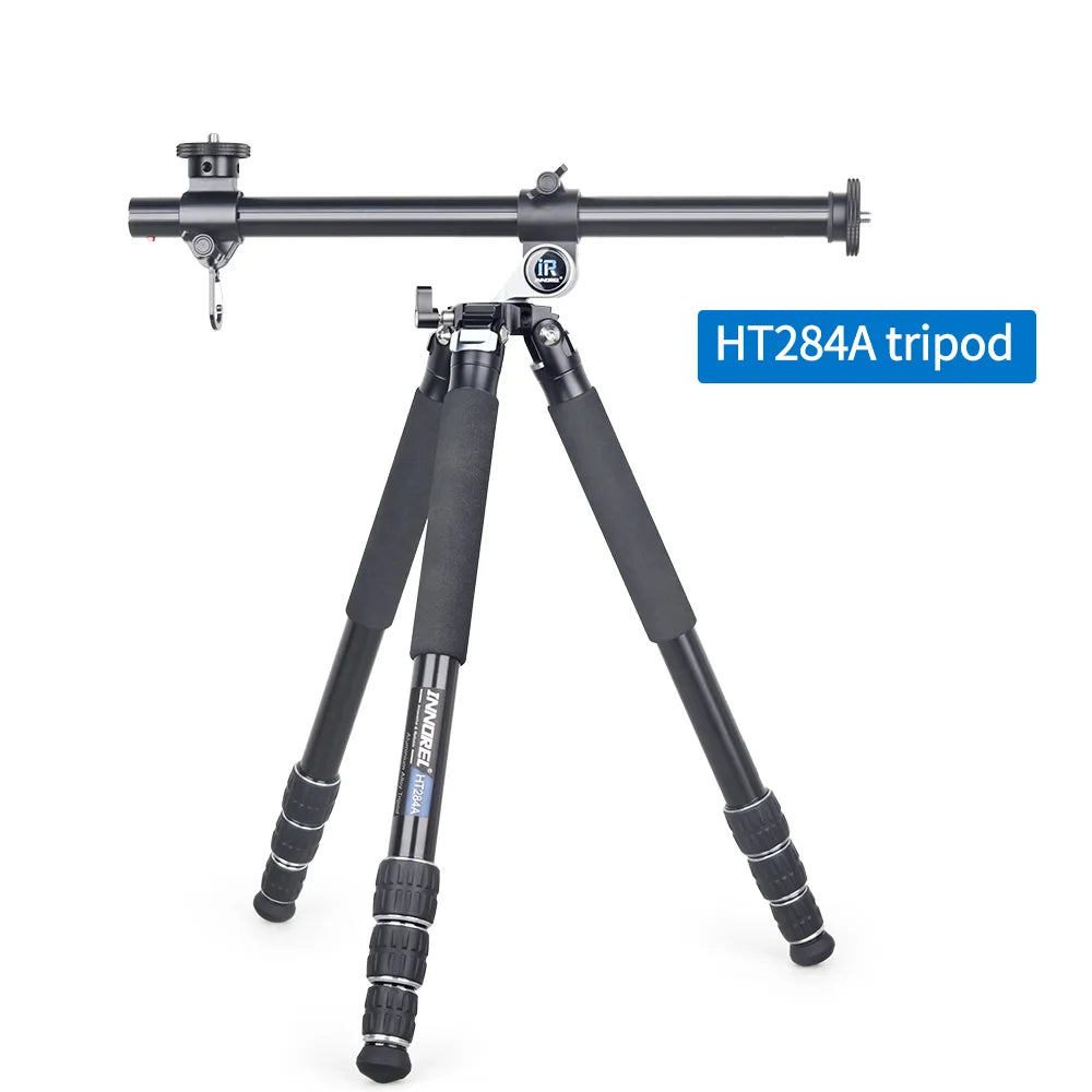 INNOREL Professional Horizontal CNC Heavy Tripod HT284A,Maxheight 182cm,With Central Column, for DSLR Camera Video Camcorder