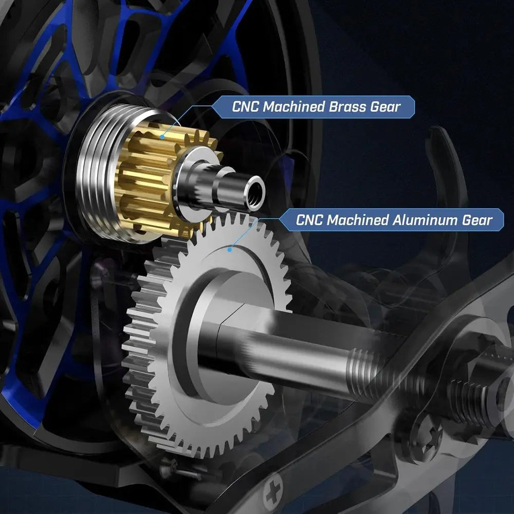 ICX Frost Ice Fishing Reel, Innovative Structure Design, Magnetic Drop System Inline Ice Reel, No line Twist, Large Spool Diamet