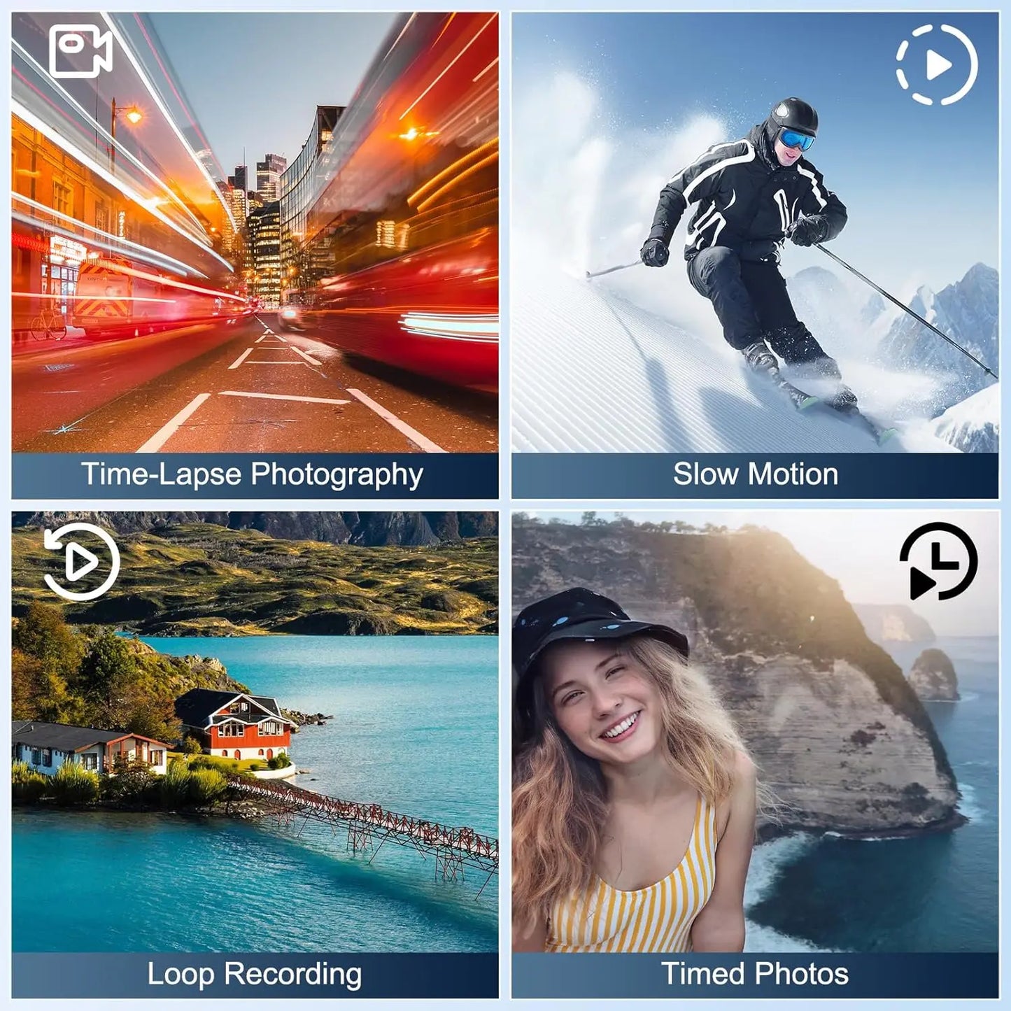 NBD 4K Camcorder 48MP Vlogging WiFi App Control 16X Zoom
