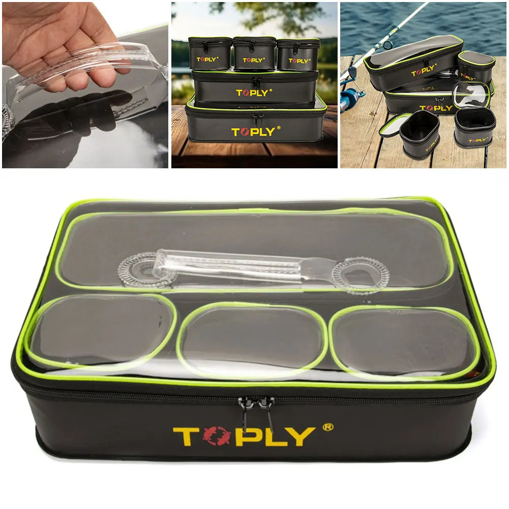 Fishing Accessories Bag EVA Waterproof Fishing Gear Bag Fishing Storage Bag Fishing Gifts for Men