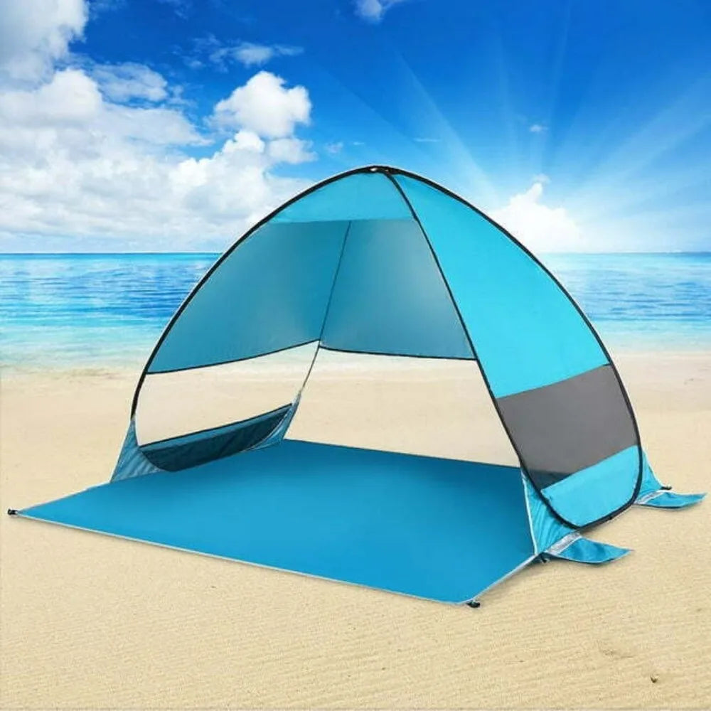 Pop Up Portable Beach Canopy Sun Shade Shelter For 2 People