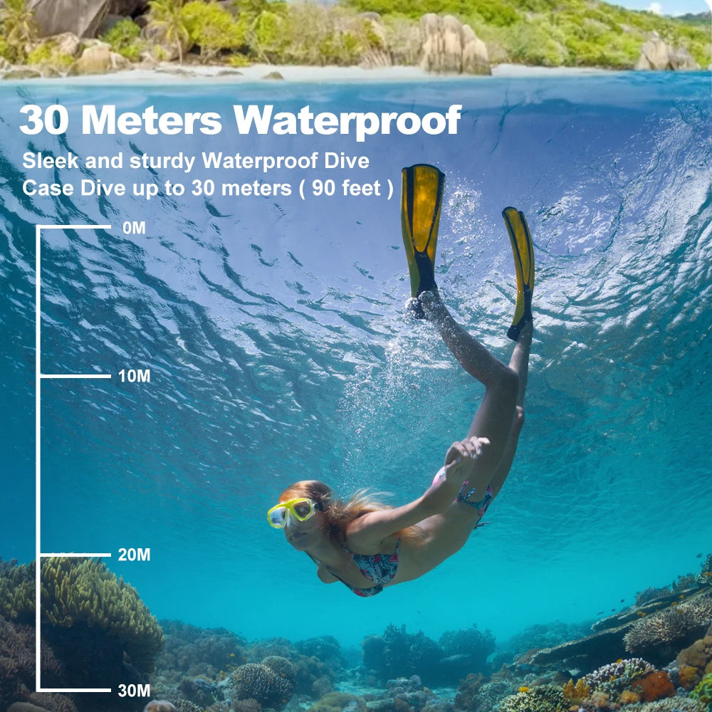 Action Camera Ultra HD 4K 30FPS 16MP Waterproof 30M WiFi