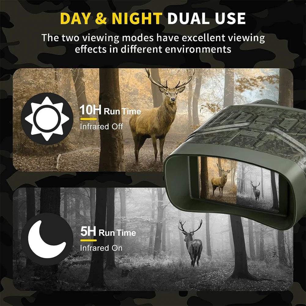 4K Night Vision Binoculars Infrared 800m For Hunting