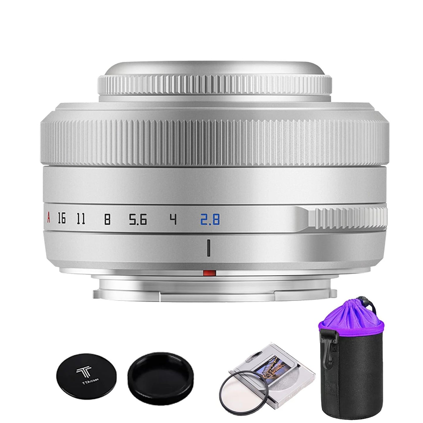 TTartisan 27mm F2.8 AF Lens For Fuji Sony E mount, X-mount Camera for X-T2 X-T20 X-T3 X-T4 Black