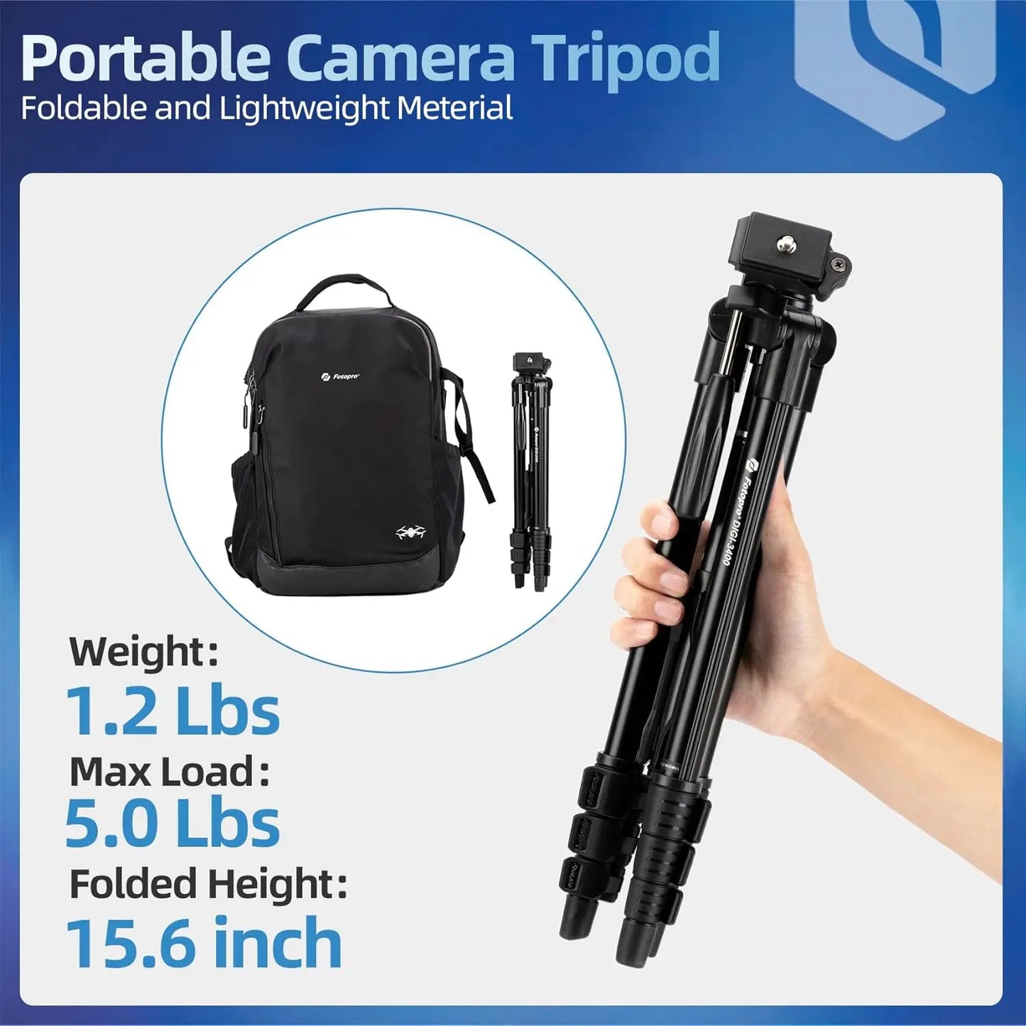Fotopro Digi 3400 Phone Tripod 48 Inch With Wireless Remote