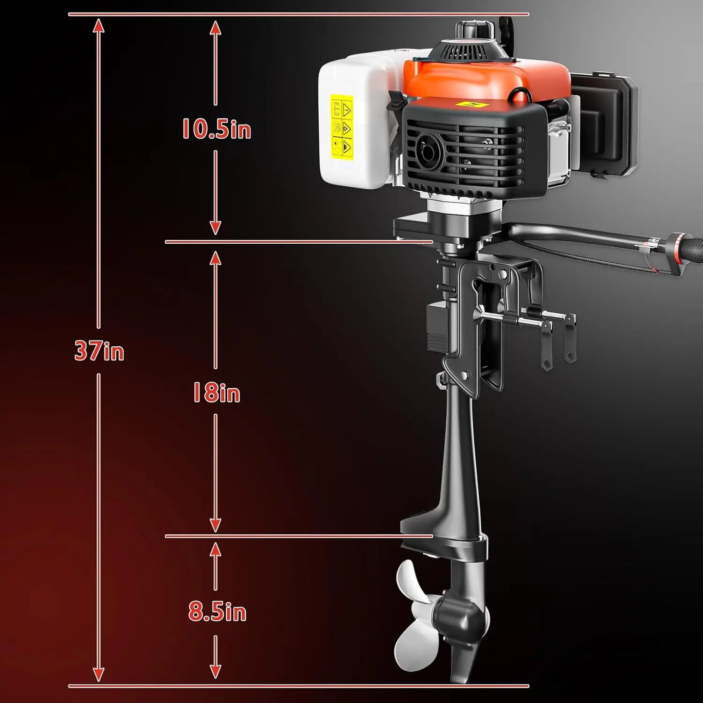 4HP 4 Stroke Outboard Motor Air Cooling CDI 55CC Engine