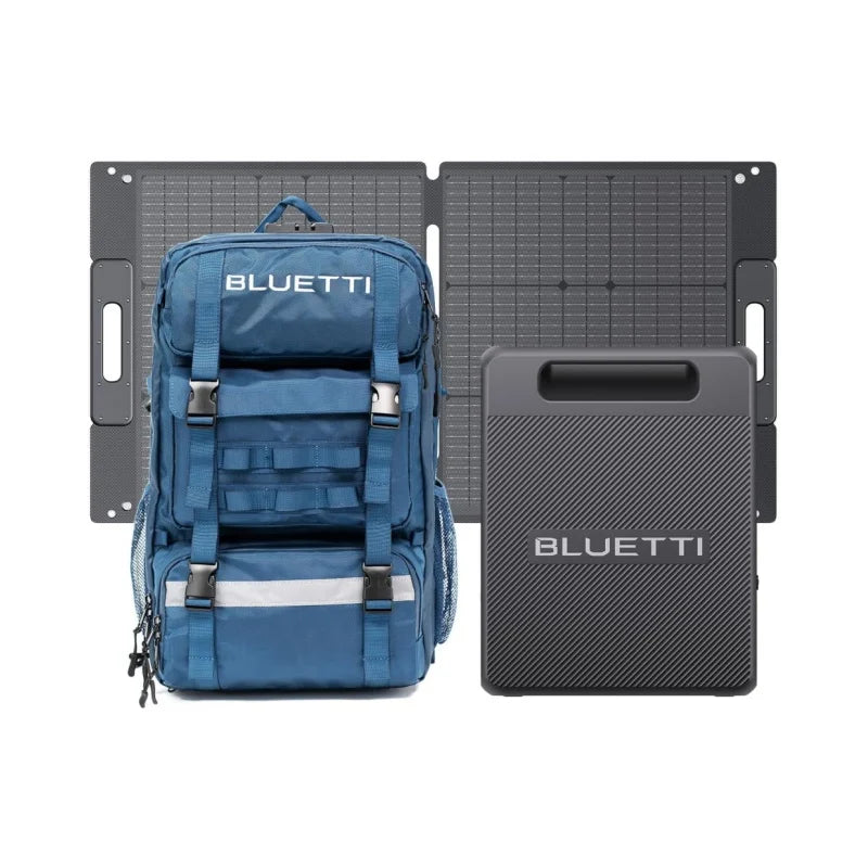 [US Plug] BLUETTI Handsfree 2 Solar Backpack Power Station, 512Wh 700W LiFePO4 Solar Generator, For Hiking, Photography, Travel