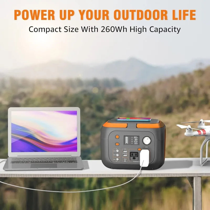 SinKeu 300W Portable Power Station 260Wh Solar Generator