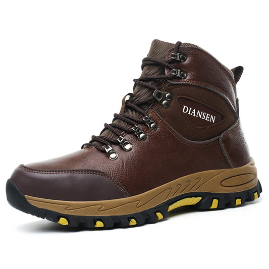 Waterproof Leather Safety Boots For Men Anti Puncture