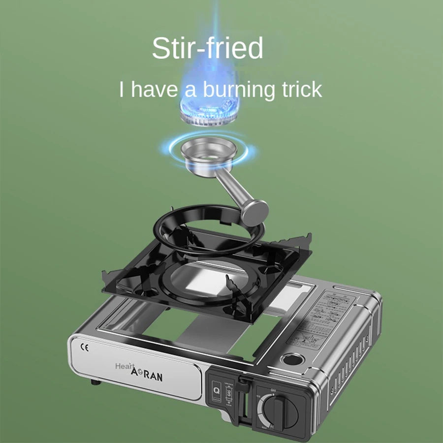 Card Stove Camping Gas Stove 2900W High Power Portable Card Stove Outdoor Gas Stove Picnic Home Camping Equipment