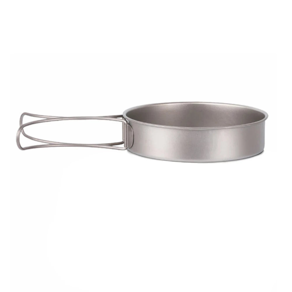 1000ml Ultralight Titanium Frypan For Outdoor Camping