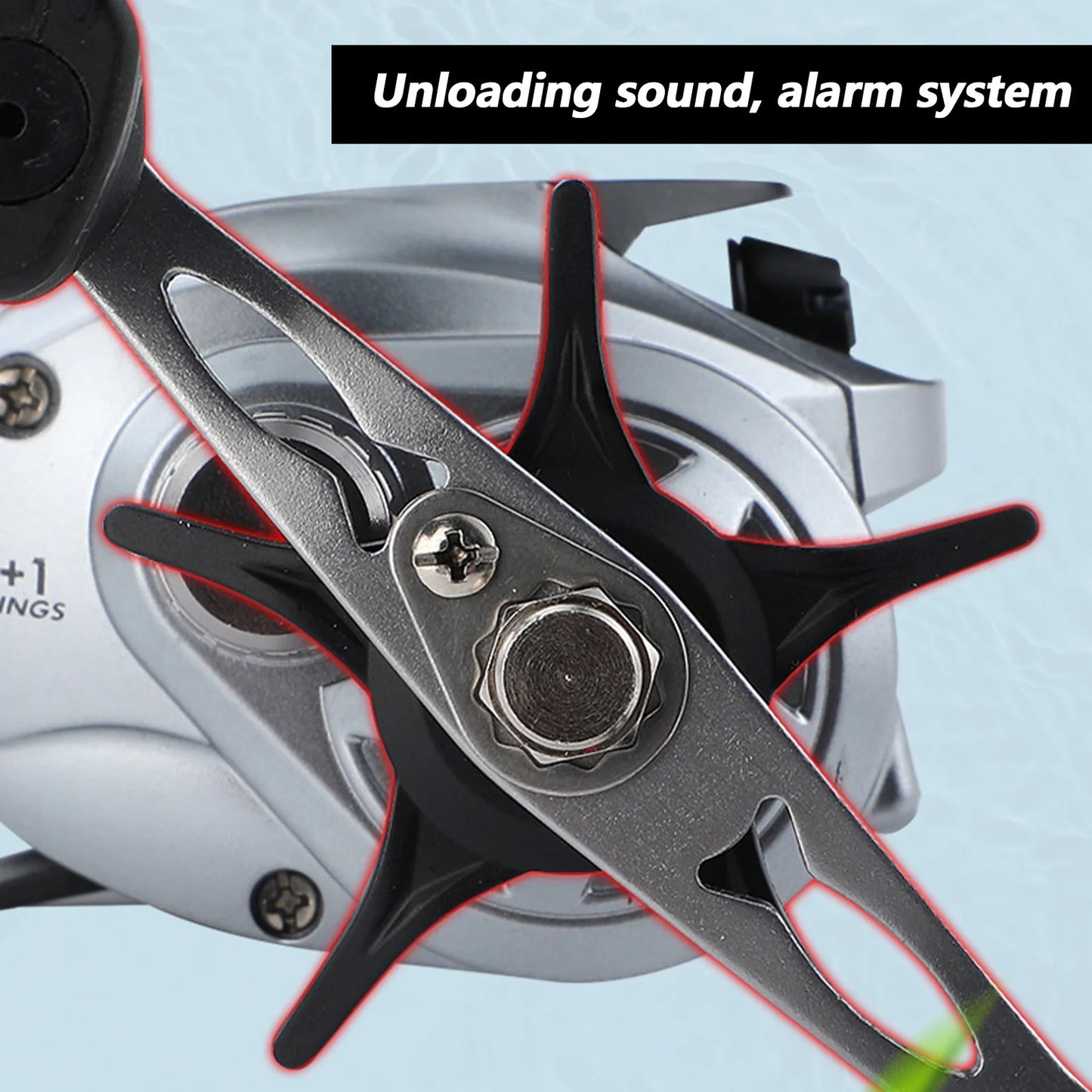 Metal Baitcasting Reel Water Drop Fishing Reel Anti Backlash Long Casting Reel With Bite Alarm For Saltwater Freshwater Fishing